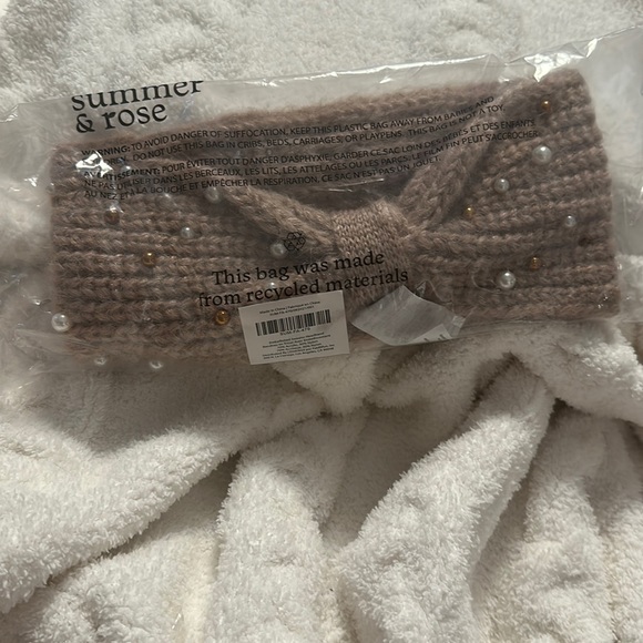 Summer & rose knitted headband - Picture 5 of 6